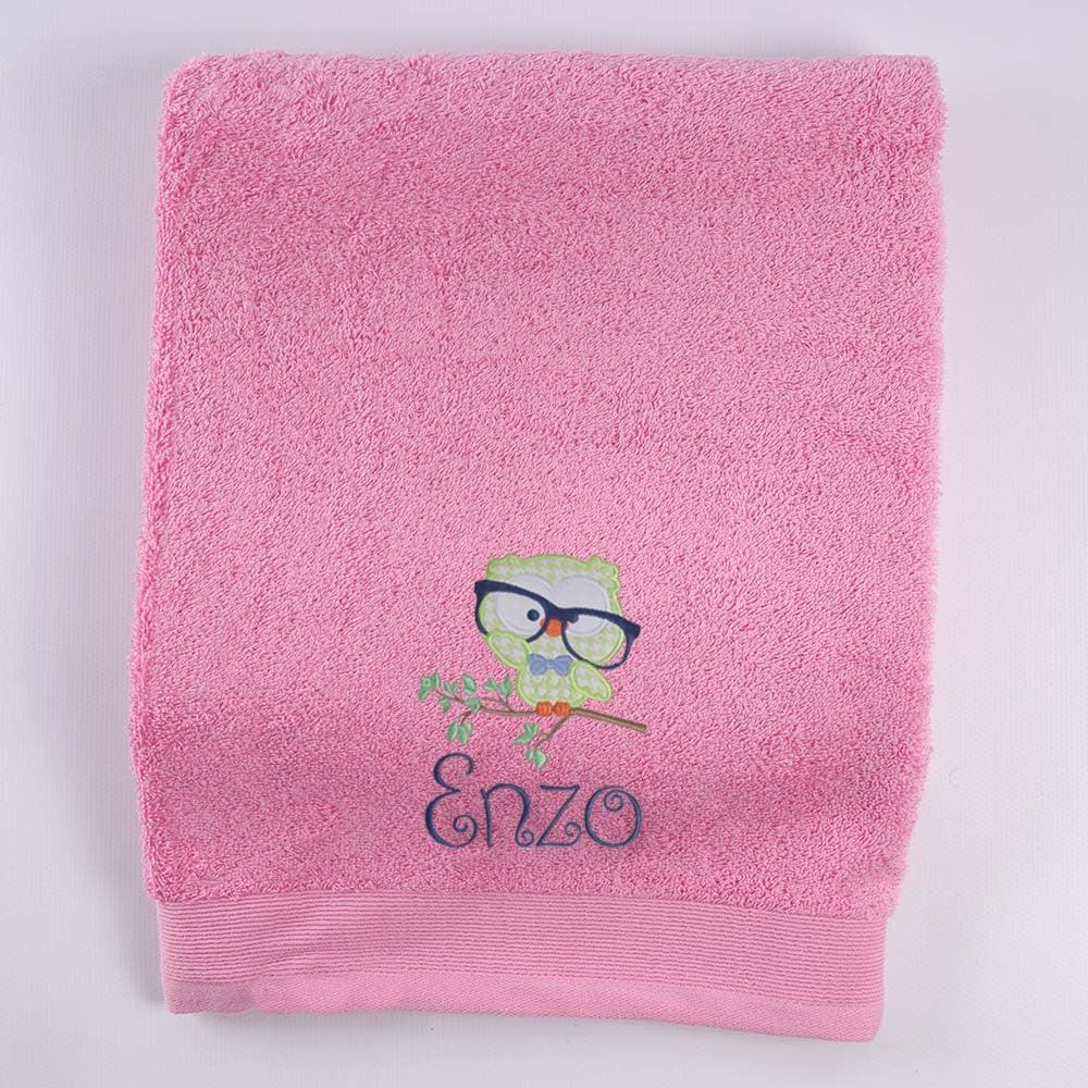 Toalla Personalizada Bordada Buho Nanetes - Nanetes #