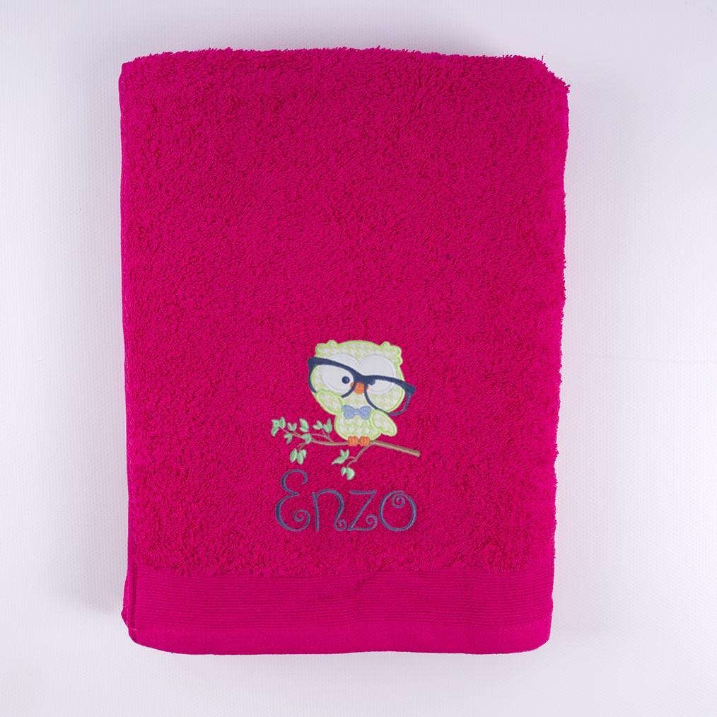 Toalla Personalizada Bordada Buho Nanetes - Nanetes #
