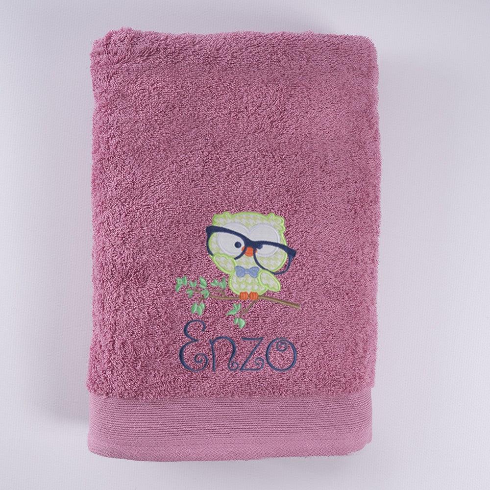 Toalla Personalizada Bordada Buho Nanetes - Nanetes #
