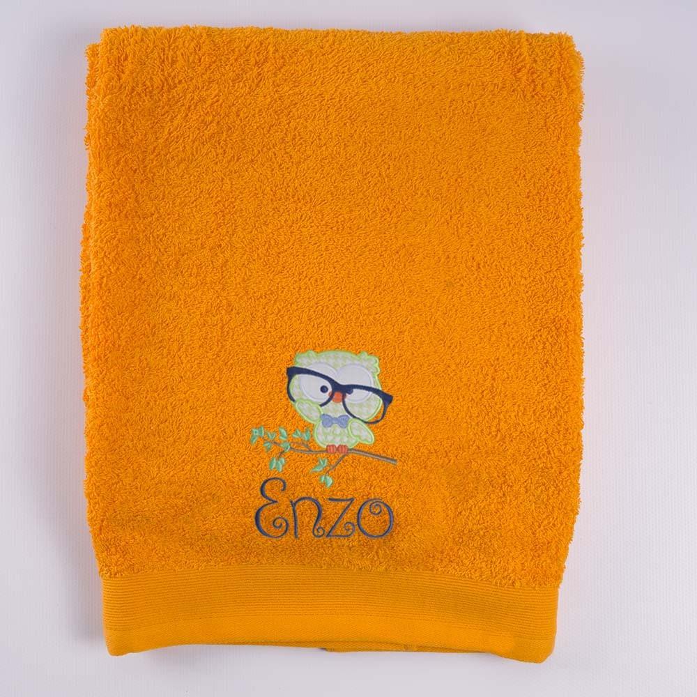 Toalla Personalizada Bordada Buho Nanetes