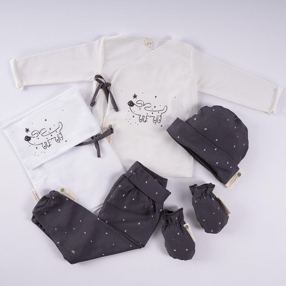 Primera Puesta Bebé Paritorio Guau Blanco Bimbi Casual - Nanetes #