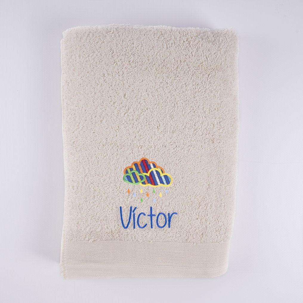 Toallas Personalizadas Bordada Nube de Colores Nanetes
