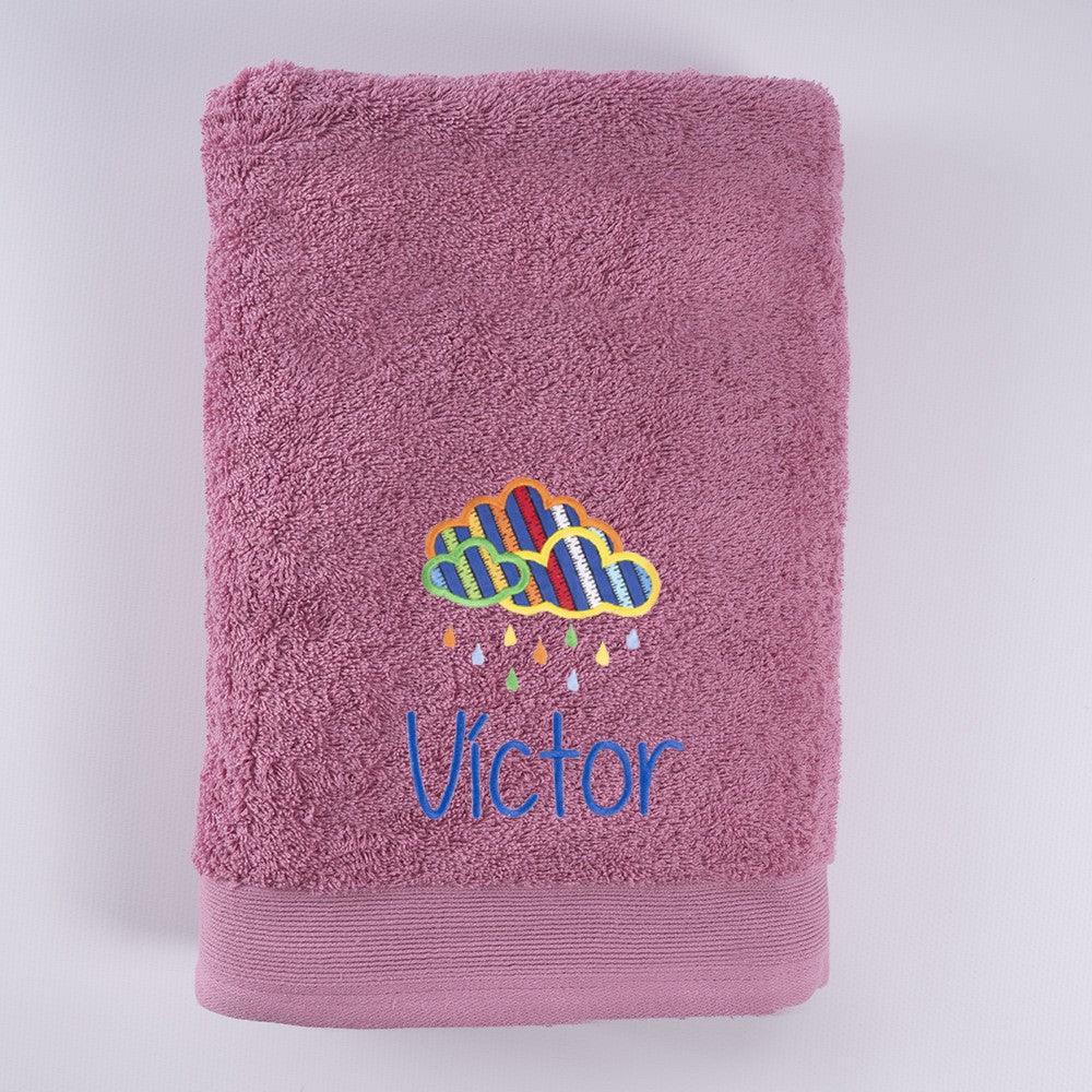 Toallas Personalizadas Bordada Nube de Colores Nanetes