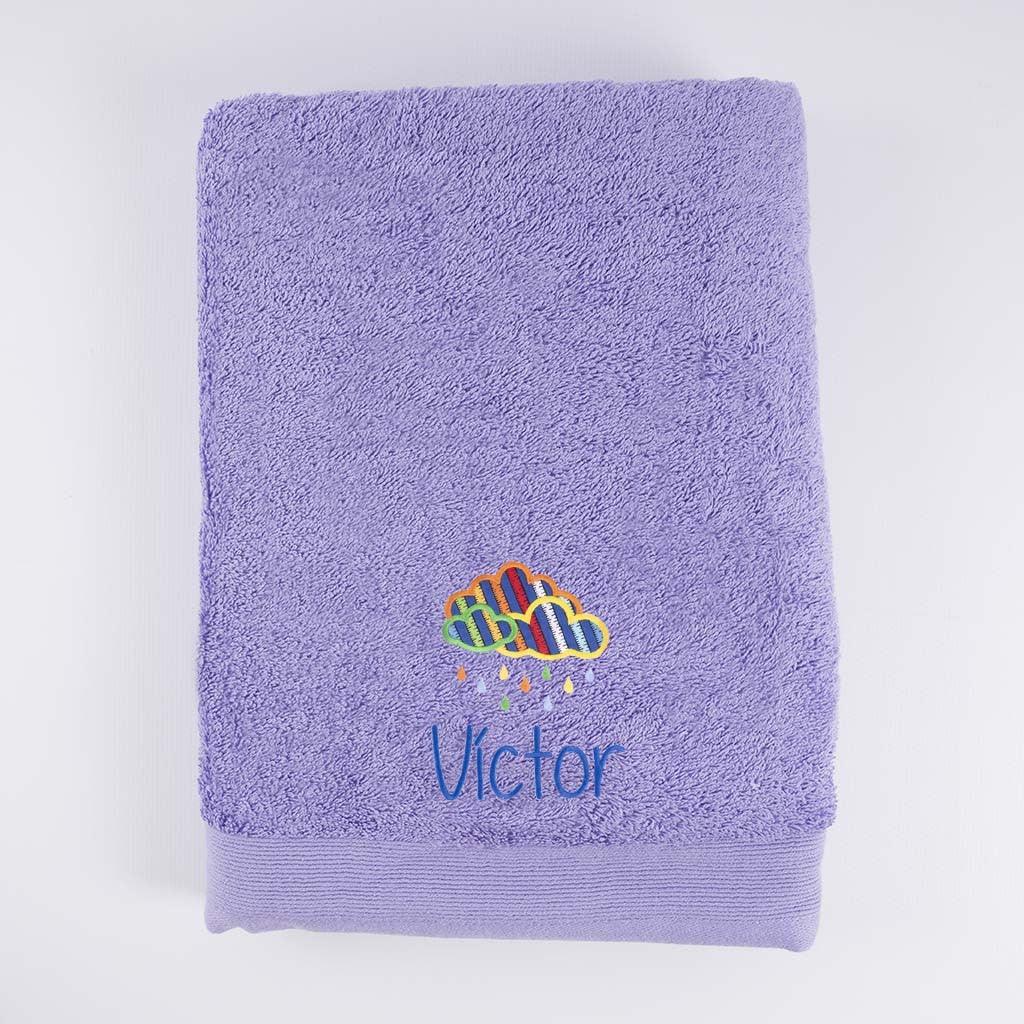 Toallas Personalizadas Bordada Nube de Colores Nanetes