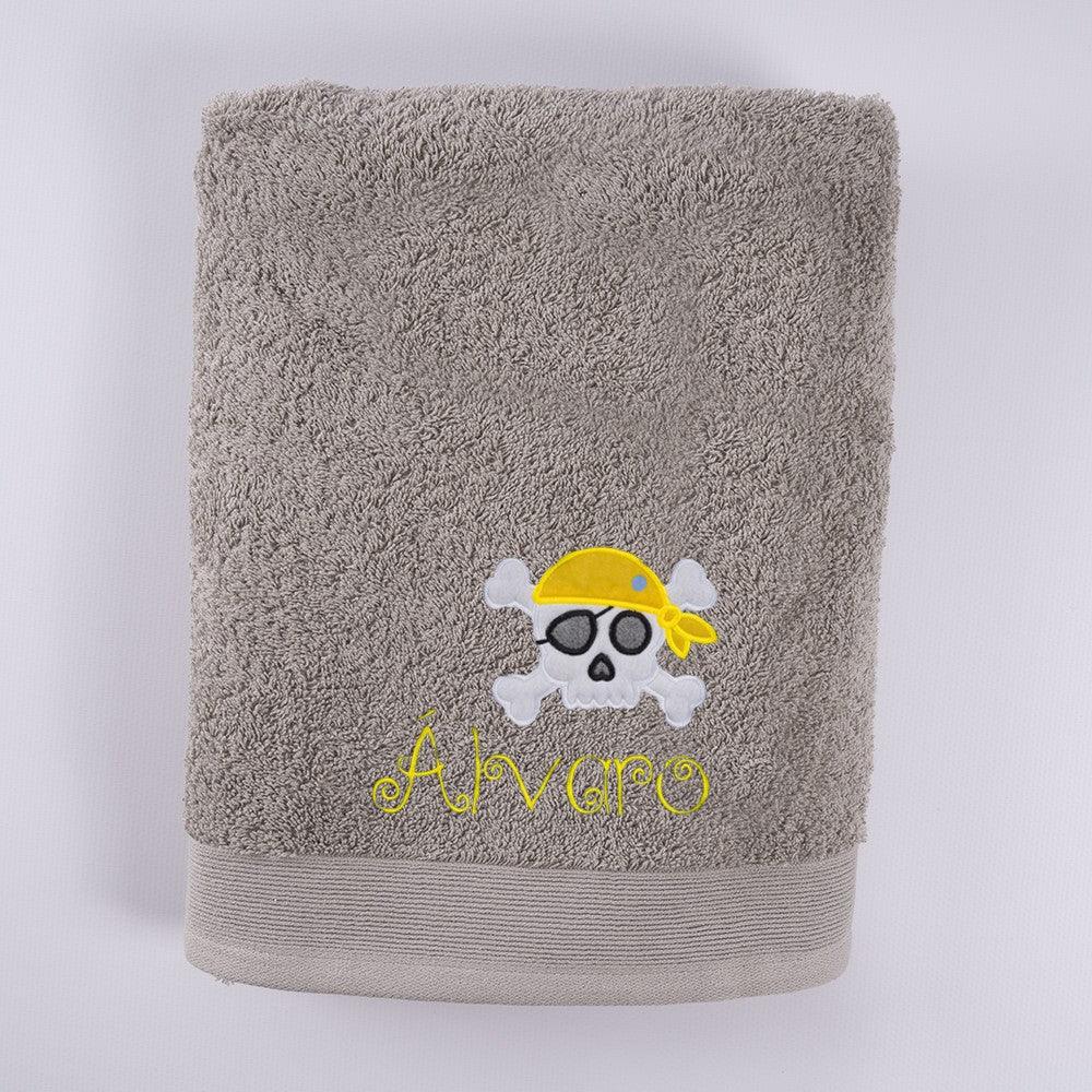 Toallas Personalizadas Niños Bordado Piratas Nanetes