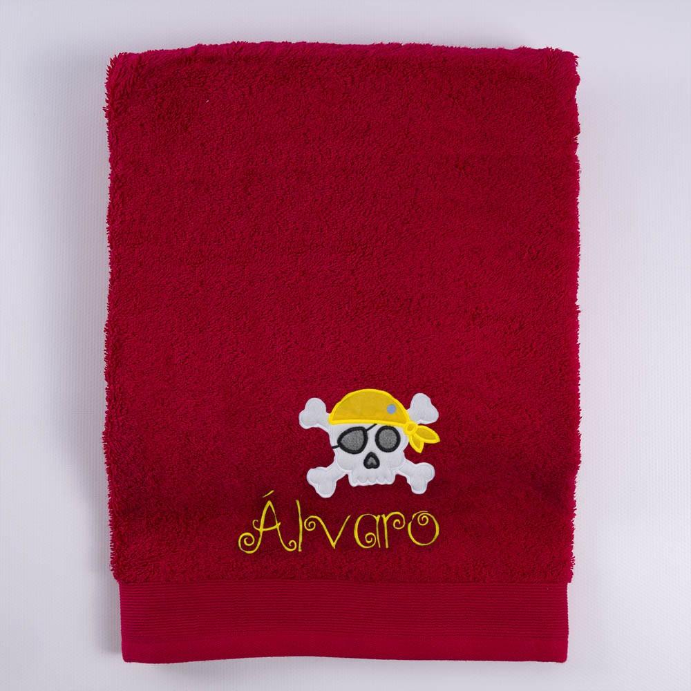 Toallas Personalizadas Niños Bordado Piratas Nanetes