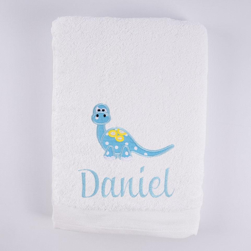 Toalla Personalizada Infantil Dinosaurios Nanetes