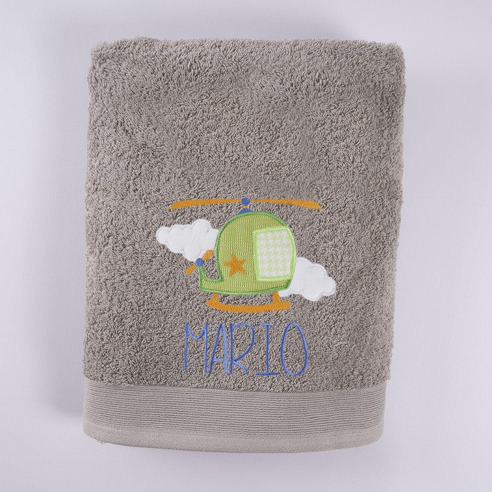 Toallas Personalizadas Bordado Helicoptero Nanetes