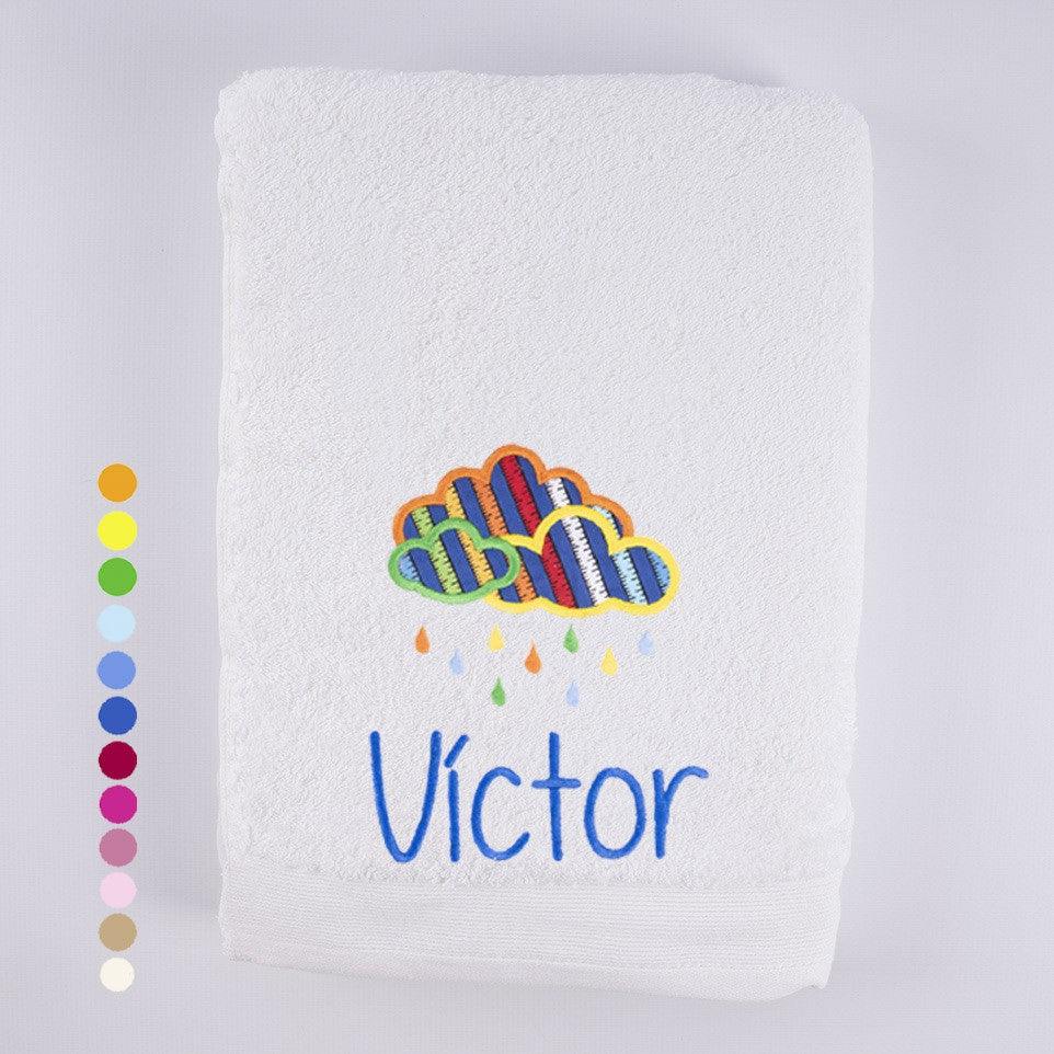 Toallas Personalizadas Bordada Nube de Colores Nanetes - Nanetes #