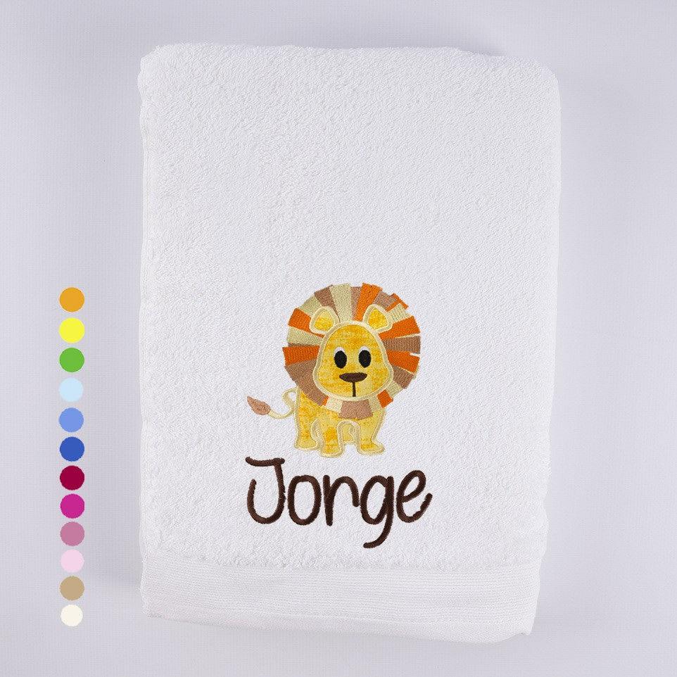 Toallas Personalizadas Bordadas Leon Aplique Nanetes - Nanetes #
