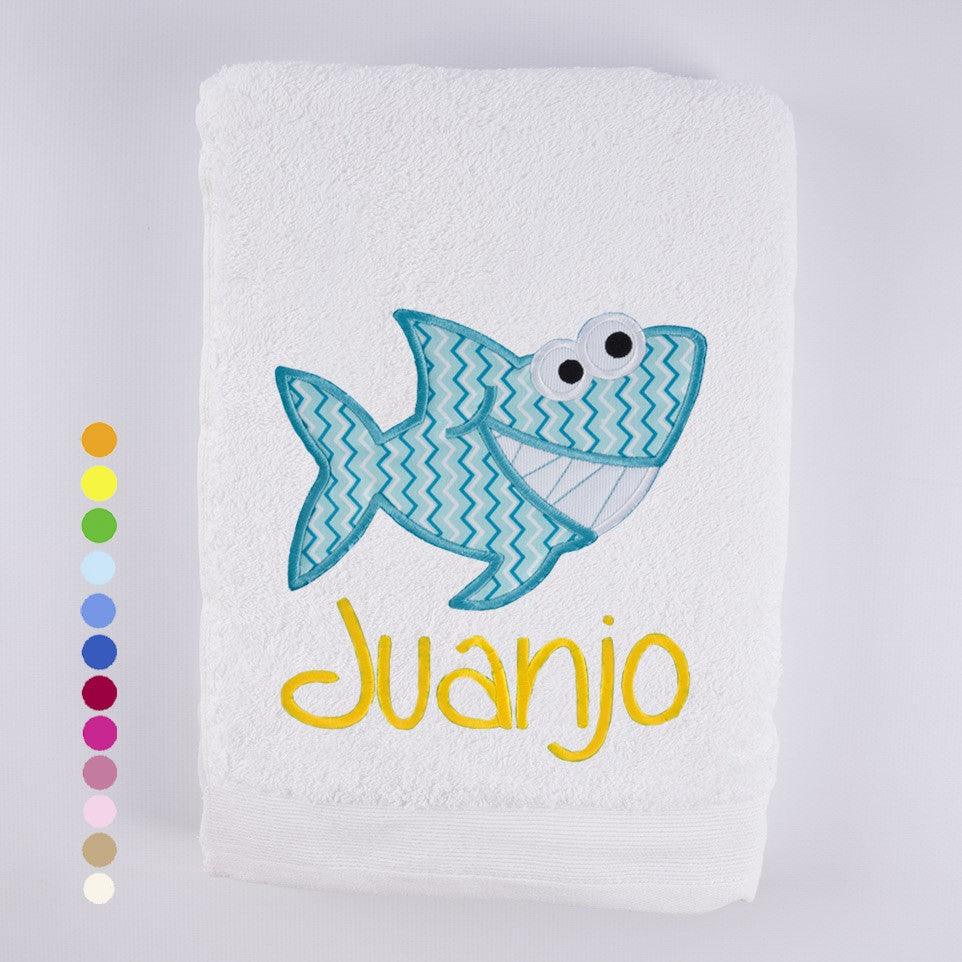 Toallas Personalizadas con Bordado Tiburón Nanetes - Nanetes #