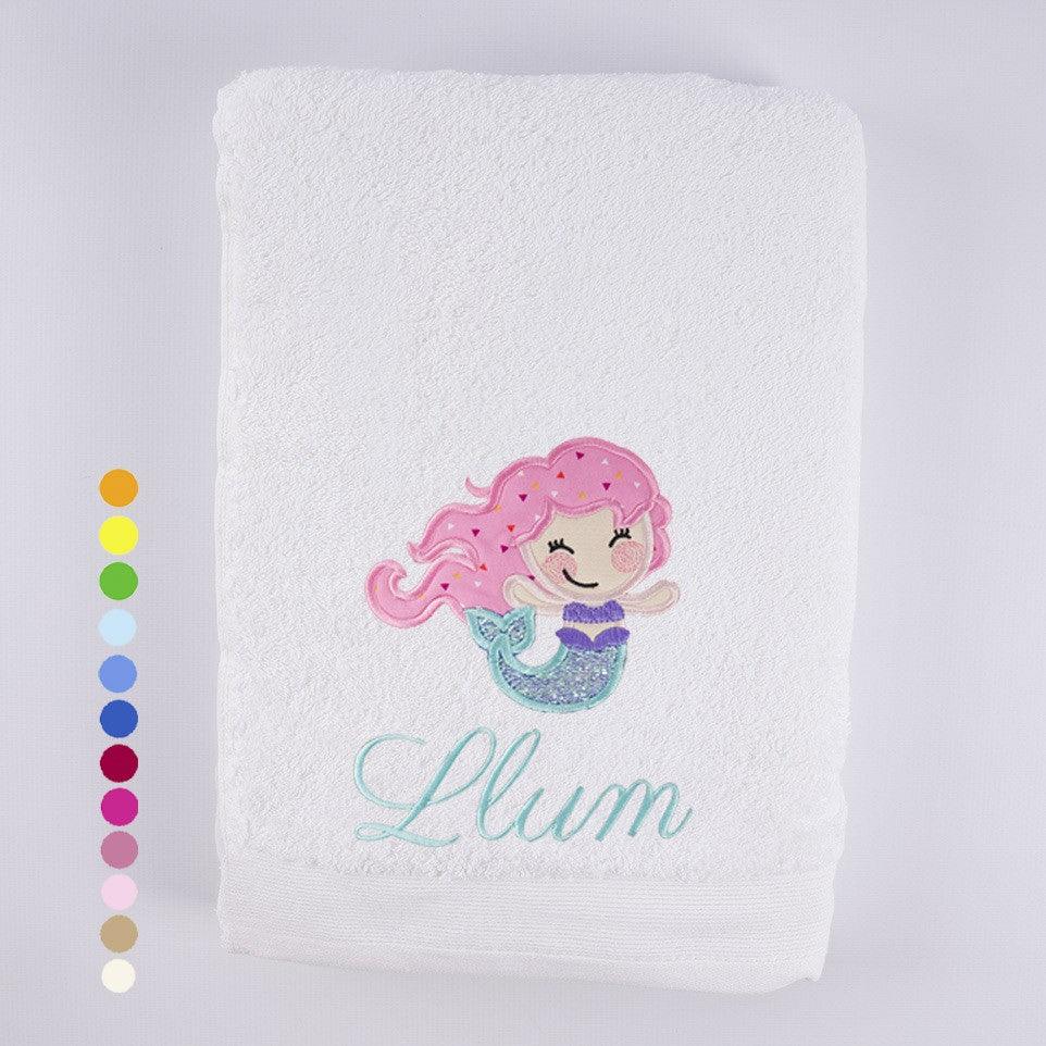 Toallas Personalizadas Bordado Sirena Nanetes - Nanetes #