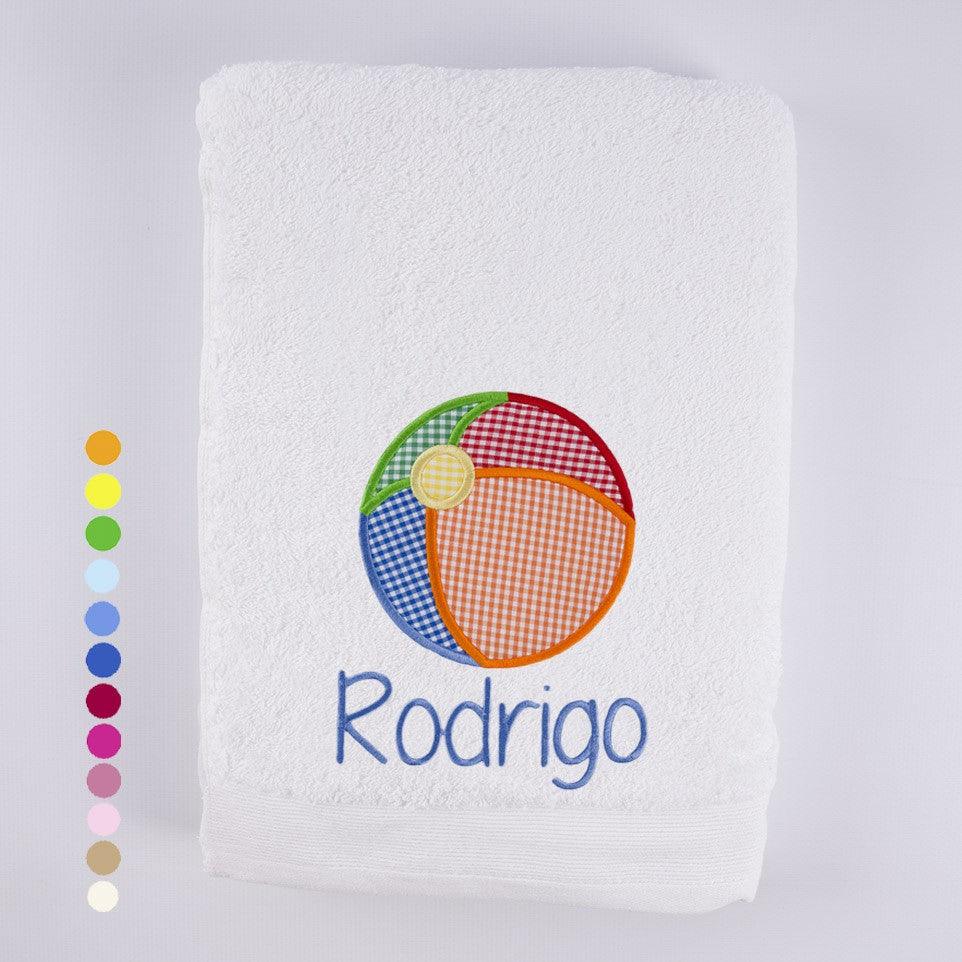 Toallas Personalizadas Pelota Playa Bordada Nanetes - Nanetes #