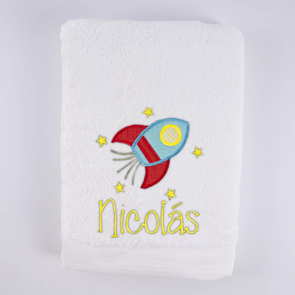 Toallas Personalizadas Cohete Estrellas Nanetes