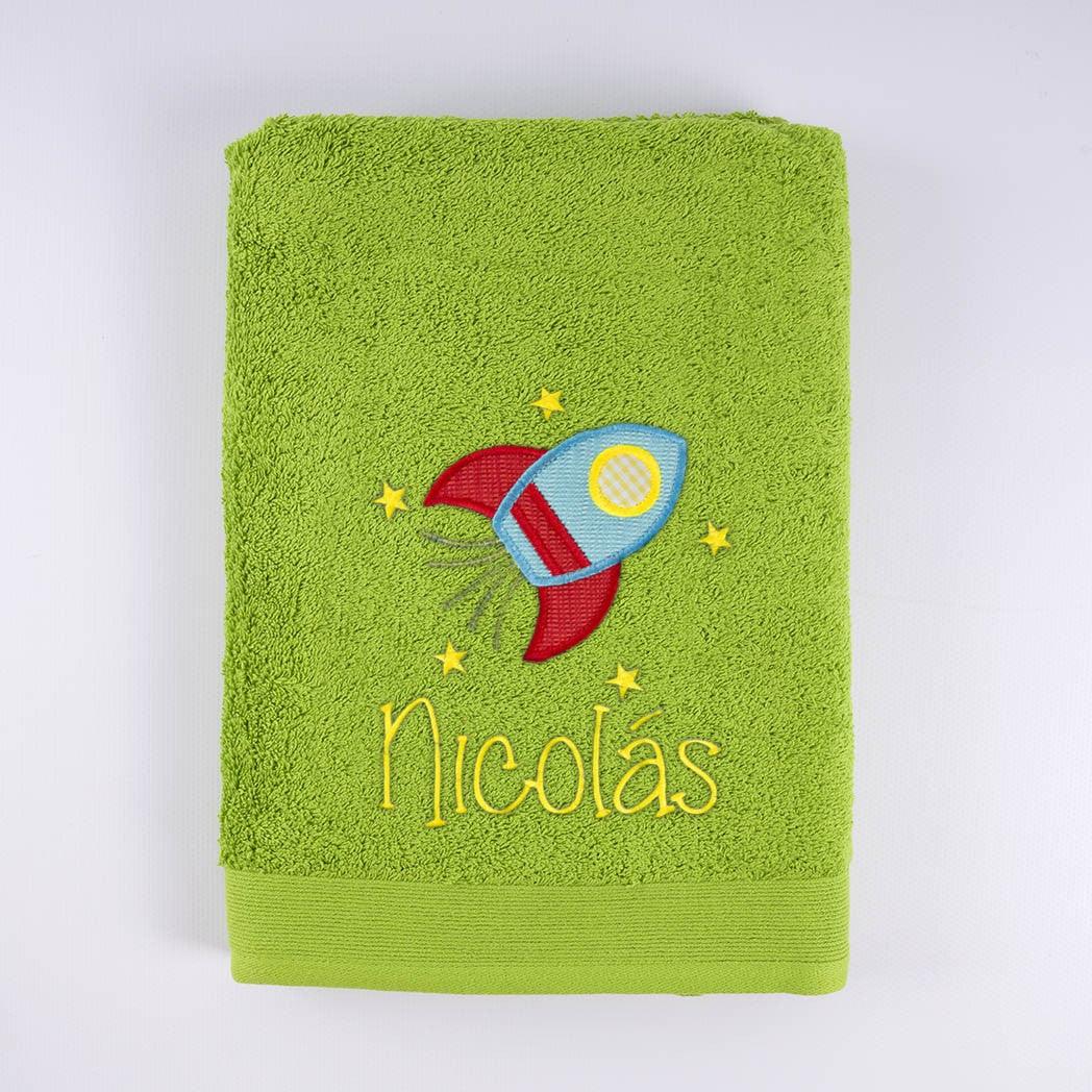 Toallas Personalizadas Cohete Estrellas Nanetes