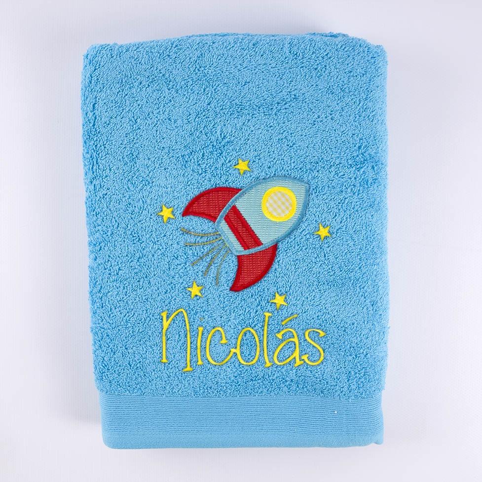 Toallas Personalizadas Cohete Estrellas Nanetes