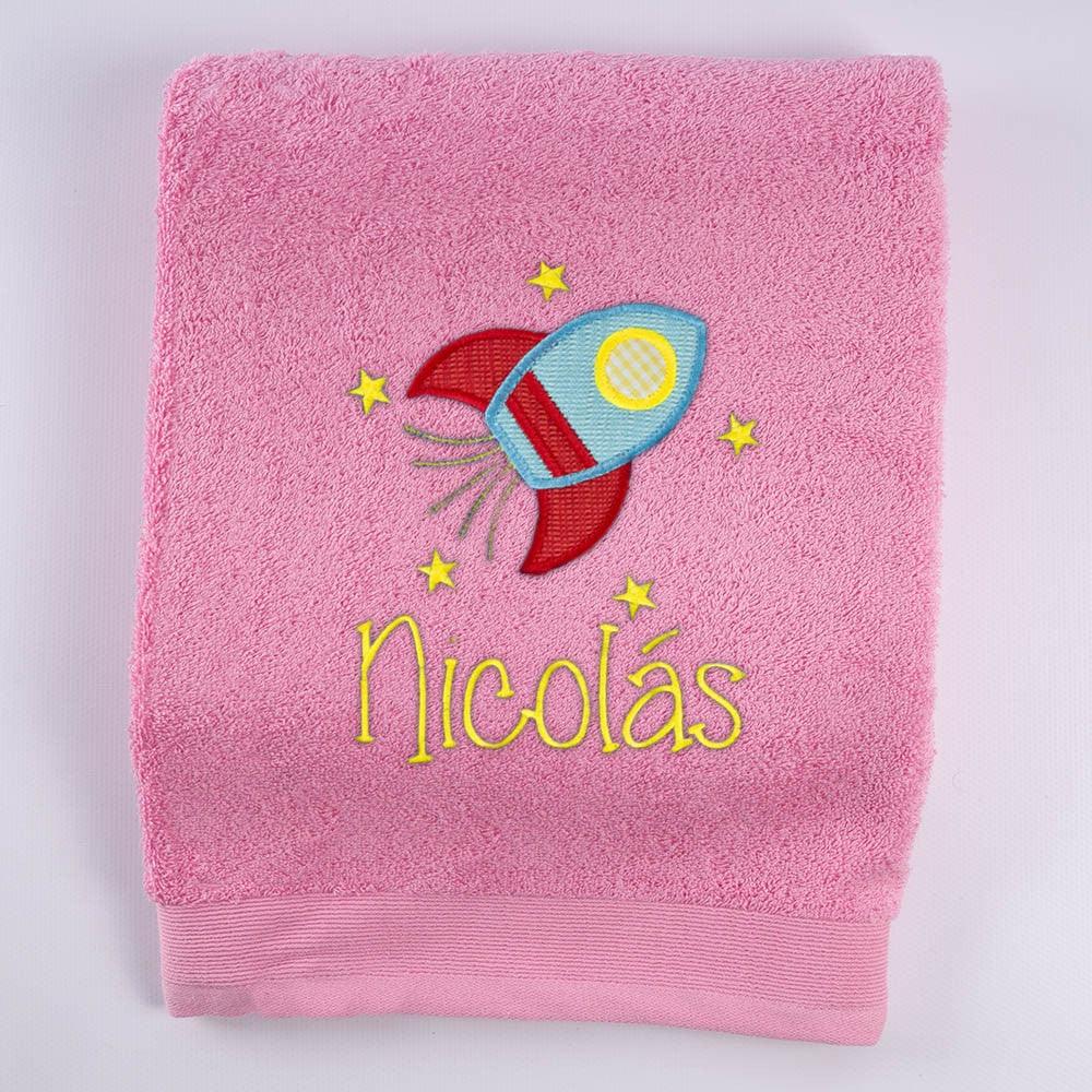 Toallas Personalizadas Cohete Estrellas Nanetes