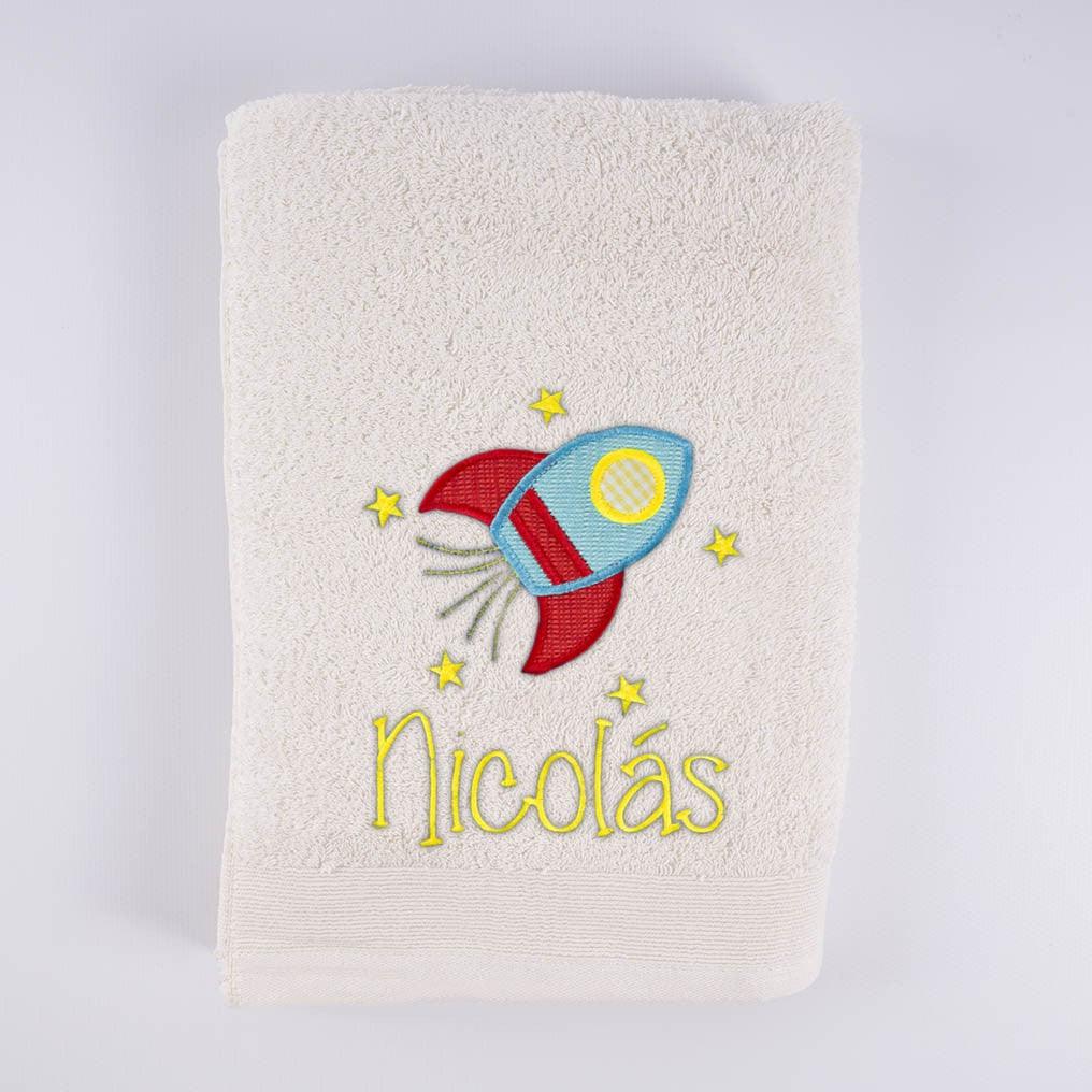 Toallas Personalizadas Cohete Estrellas Nanetes