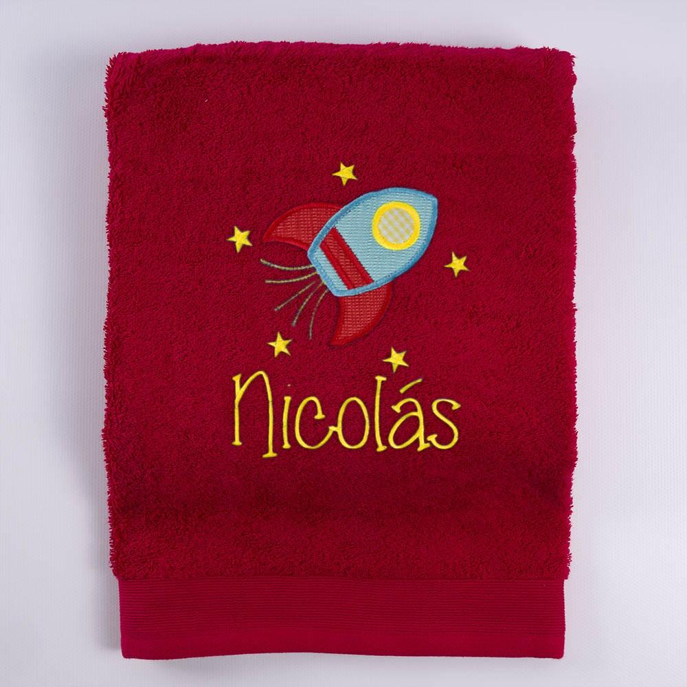 Toallas Personalizadas Cohete Estrellas Nanetes