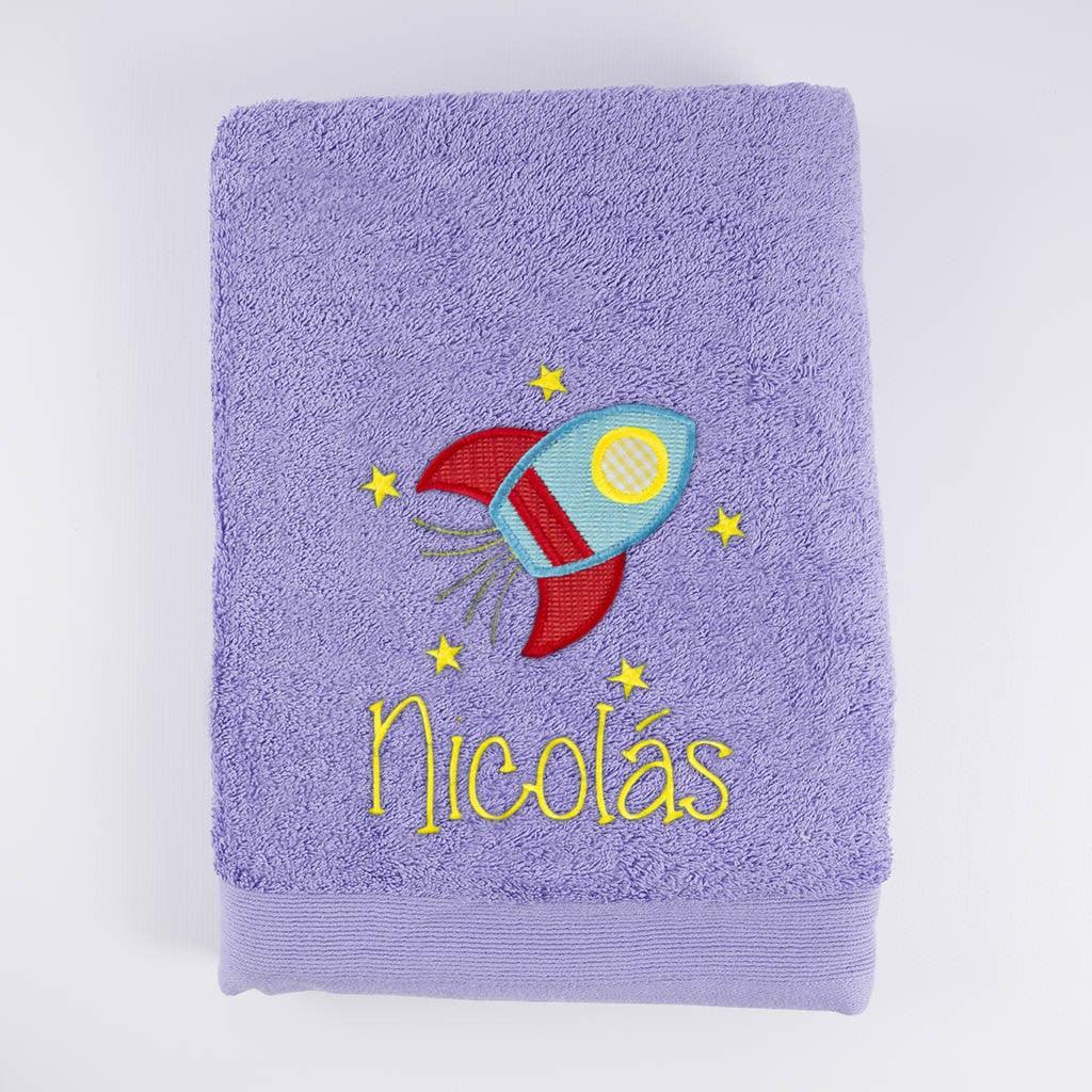 Toallas Personalizadas Cohete Estrellas Nanetes
