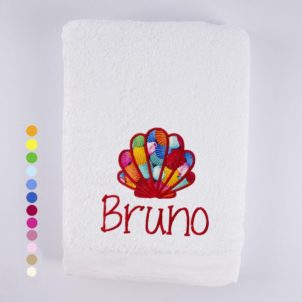 Toallas Personalizadas Bordadas Conchas Marinas Nanetes