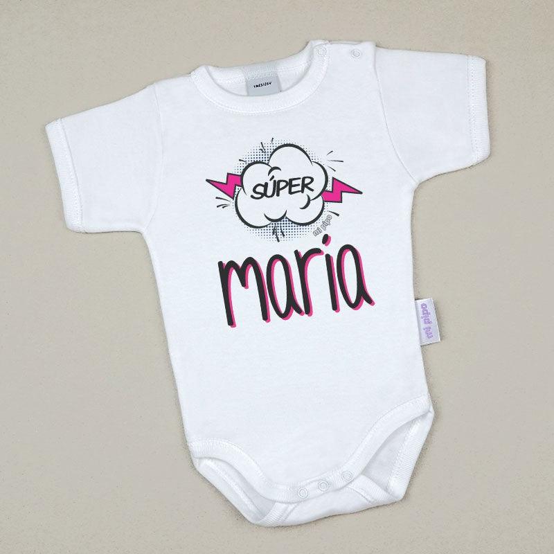 Body Personalizado Bebé Super Nombre Mi Pipo - Nanetes #