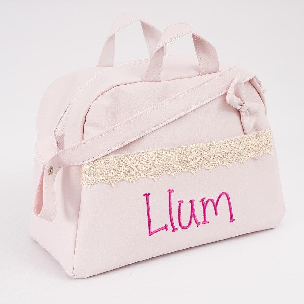 Bolso Maternidad Personalizado Penélope Rosa Nanetes - Nanetes #