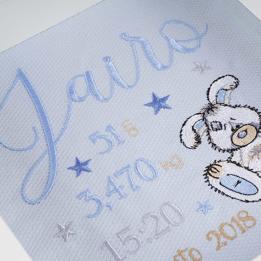 Cuadro Nacimiento Bebé Personalizado Nanetes Conejito Old Toy - Nanetes