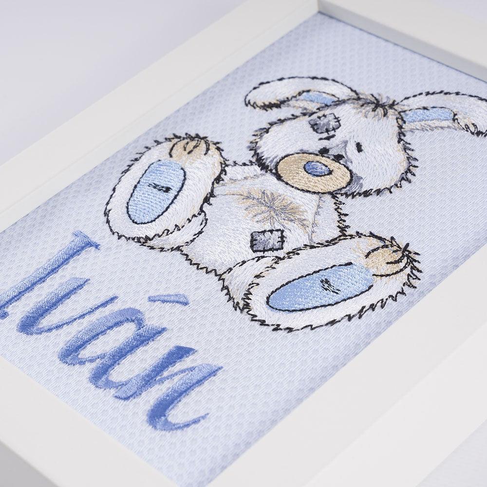 Cuadro Infantil Personalizado Bordado Conejito Old Toy Nanetes - Nanetes #