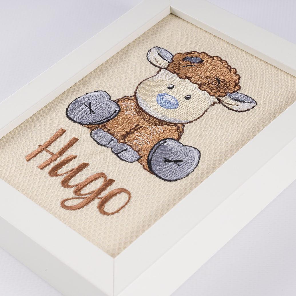 Cuadro Infantil Personalizado Bordado Cordero Old Toy Nanetes - Nanetes