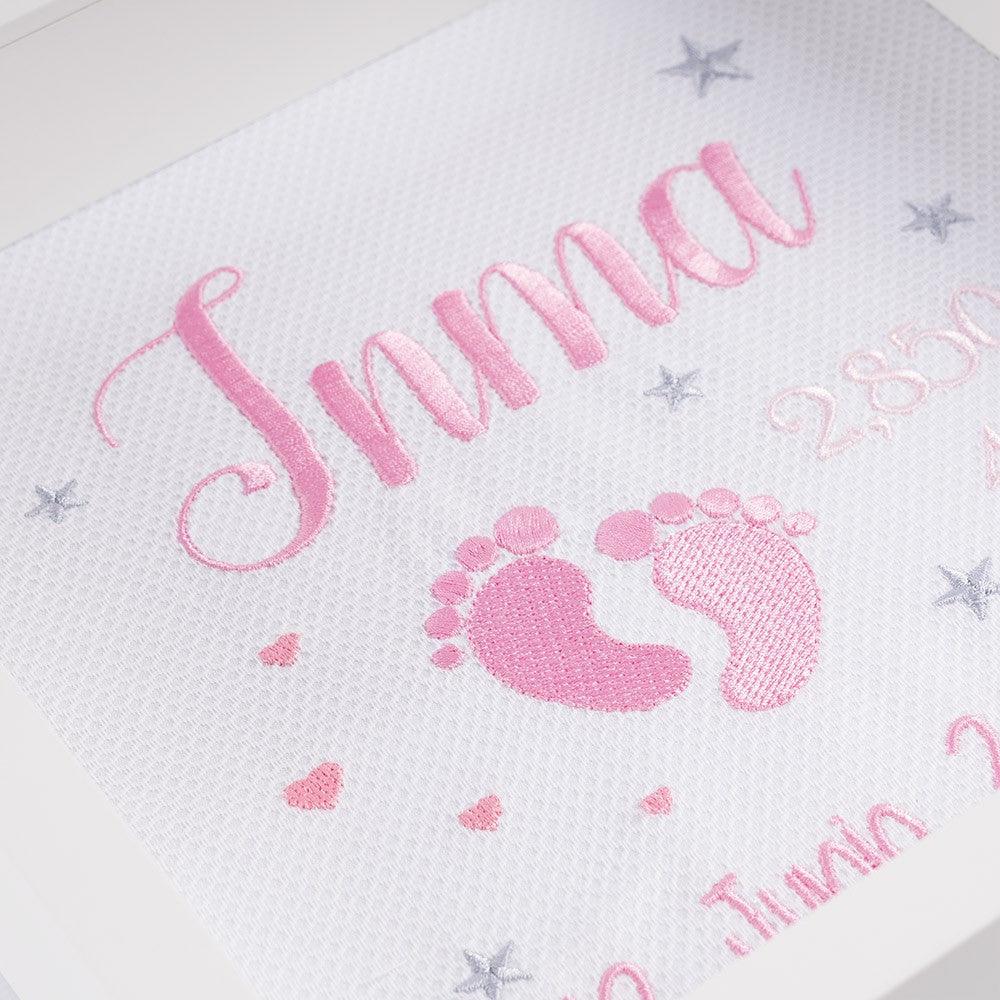 Cuadro Nacimiento Bebé Personalizado Nanetes Pies - Nanetes