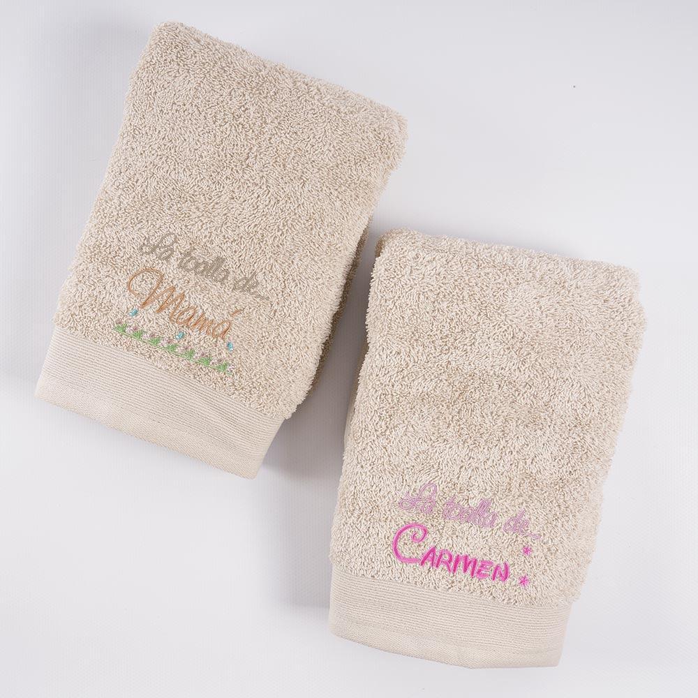 Juego de Toallas Personalizadas Mama-hijo a Juego Nanetes