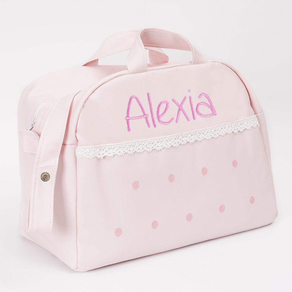 Bolso Personalizado Maternidad Levante Rosa Nanetes - Nanetes #