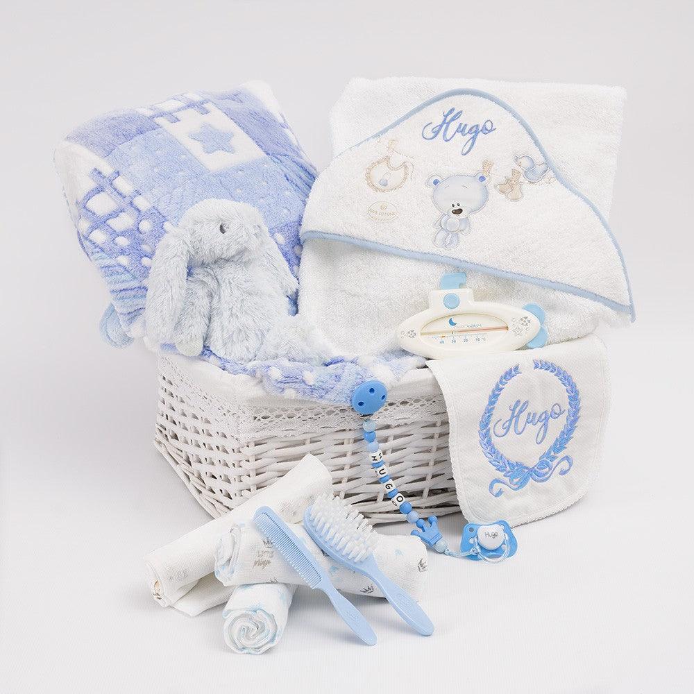 Cesta Regalo Personalizada Bebé Recien Nacido Maxi Completa - Nanetes #