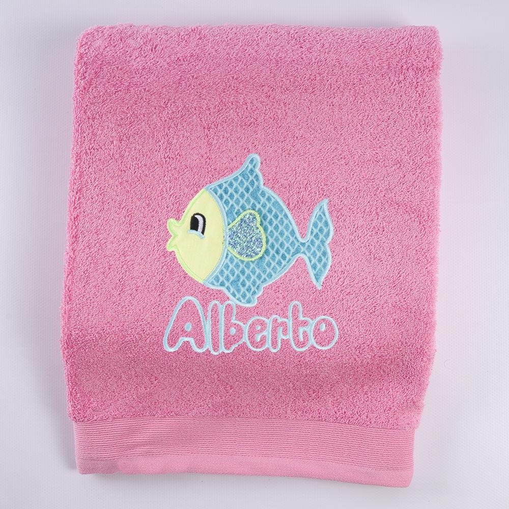 Toallas Personalizadas Bordadas Pez Nombre Nanetes - Nanetes #