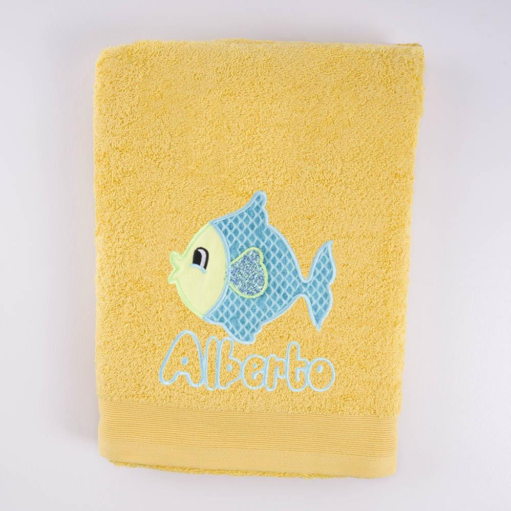 Toallas Personalizadas Bordadas Pez Nombre Nanetes - Nanetes #