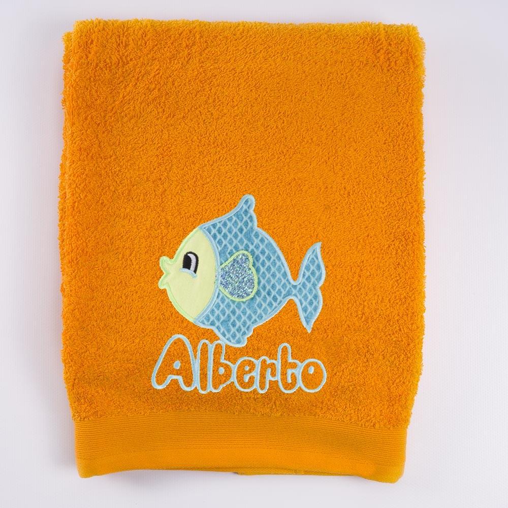 Toallas Personalizadas Bordadas Pez Nombre Nanetes