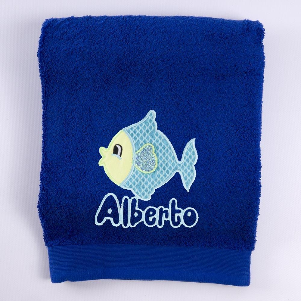 Toallas Personalizadas Bordadas Pez Nombre Nanetes - Nanetes #