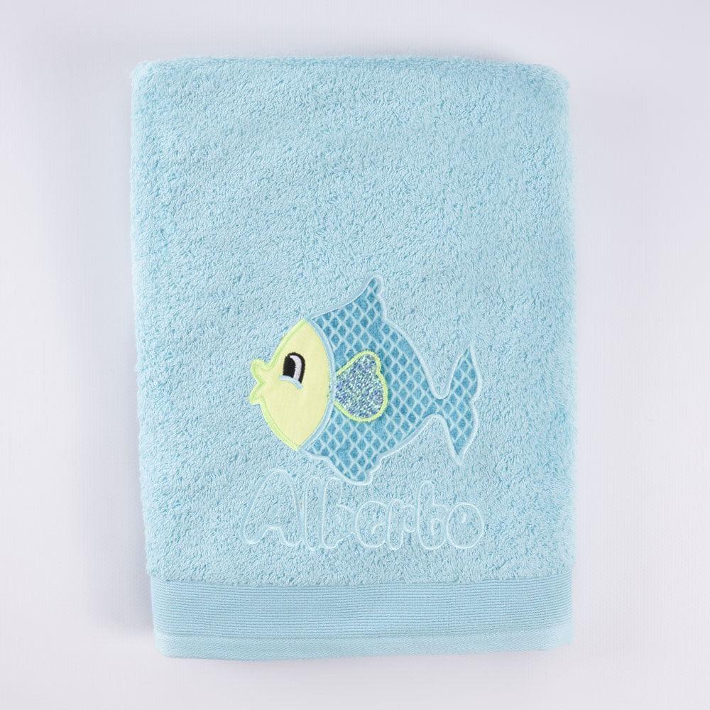 Toallas Personalizadas Bordadas Pez Nombre Nanetes