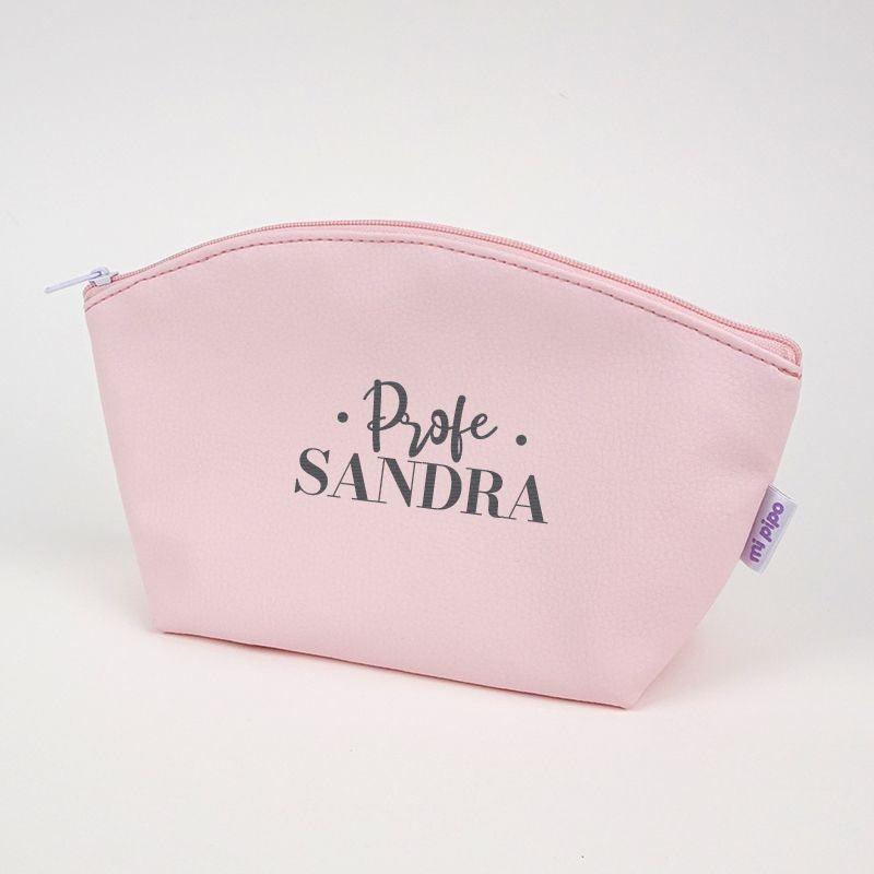 Bolso Shopper con Neceser Polipiel Profe con Nombre Mi Pipo - Nanetes #