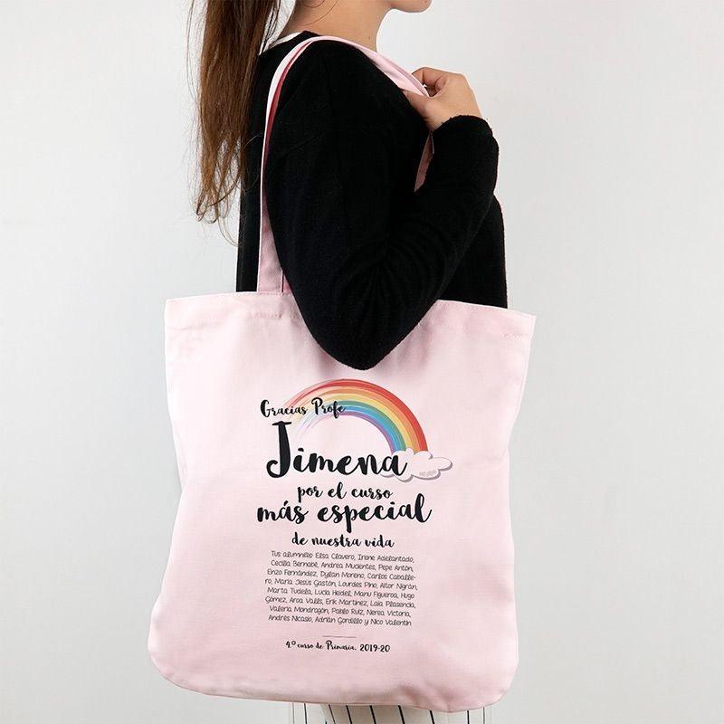 Bolso Tela Personalizado Algodón Orgánico Gracias Profe Mi Pipo - Nanetes #
