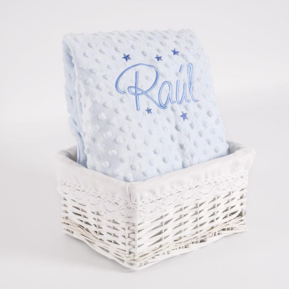 Manta Bebe Personalizada Bordada 5 Estrellas Nanetes - Nanetes #