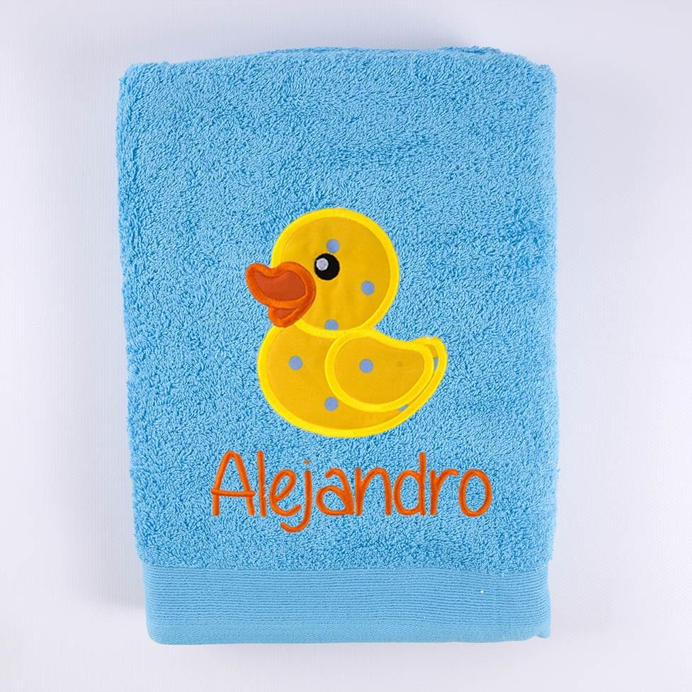 Toallas Personalizadas Bordadas Patito de Goma Nanetes - Nanetes #