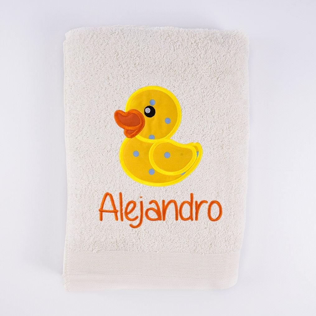 Toallas Personalizadas Bordadas Patito de Goma Nanetes - Nanetes #