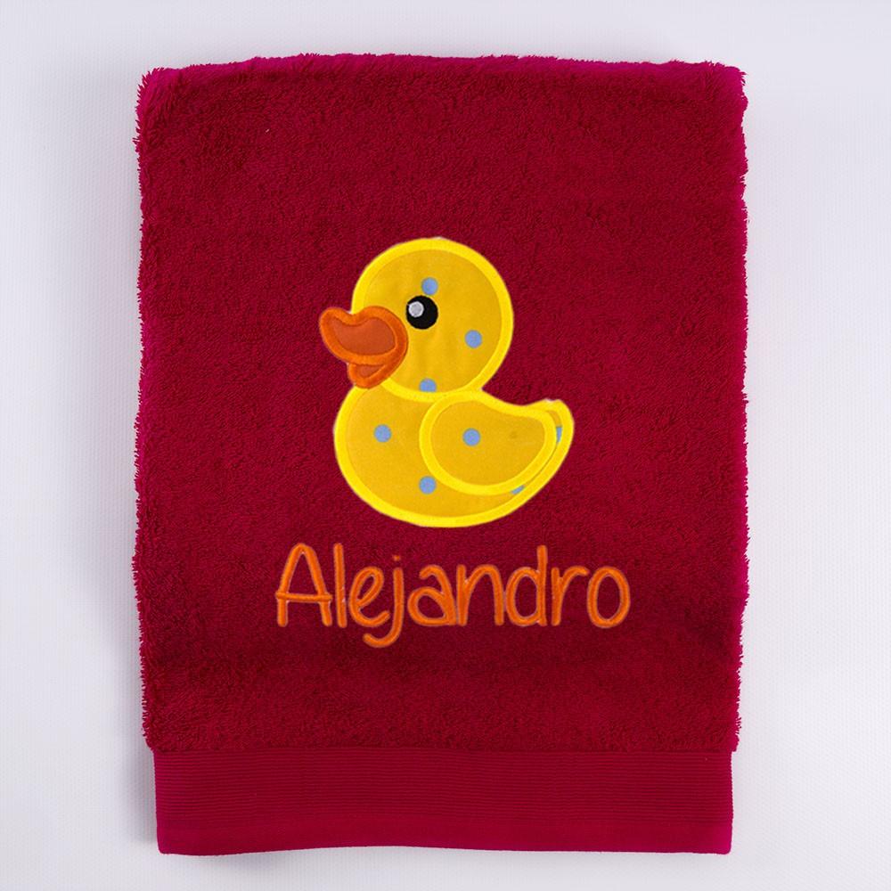 Toallas Personalizadas Bordadas Patito de Goma Nanetes - Nanetes #