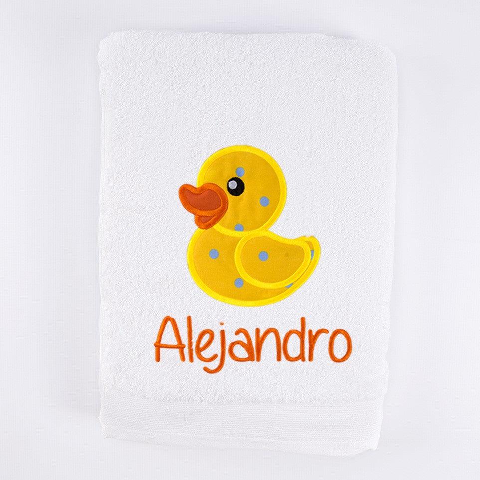 Toallas Personalizadas Bordadas Patito de Goma Nanetes - Nanetes #