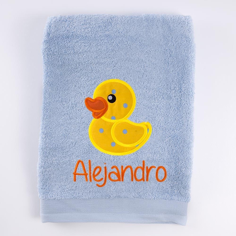 Toallas Personalizadas Bordadas Patito de Goma Nanetes