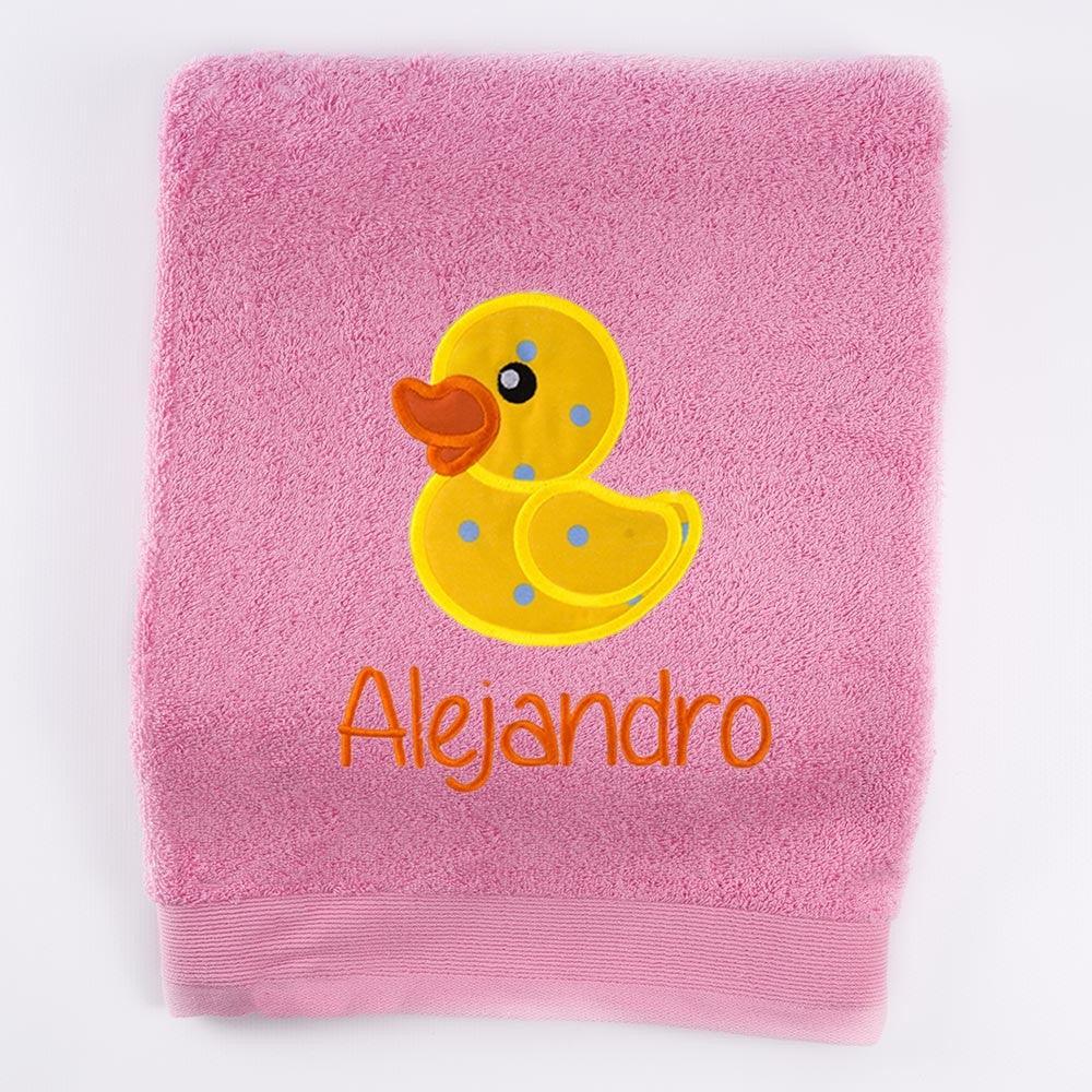 Toallas Personalizadas Bordadas Patito de Goma Nanetes