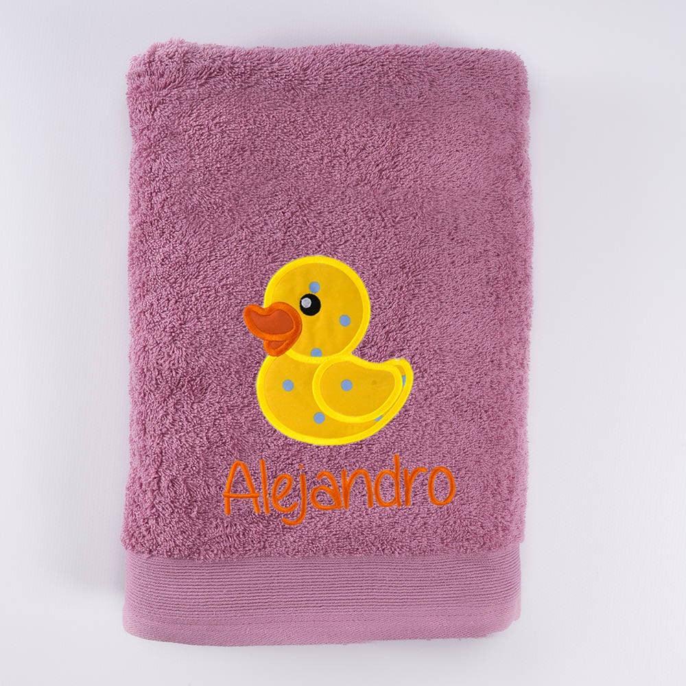 Toallas Personalizadas Bordadas Patito de Goma Nanetes