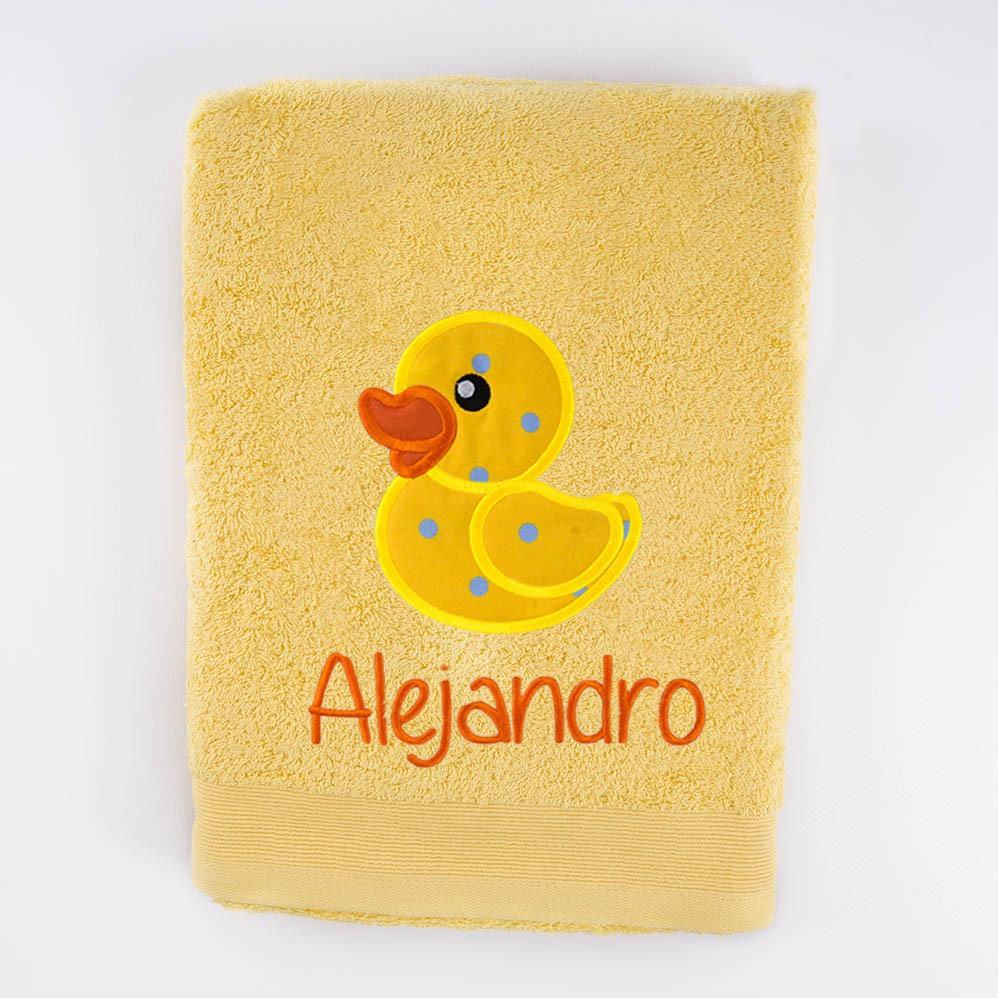 Toallas Personalizadas Bordadas Patito de Goma Nanetes